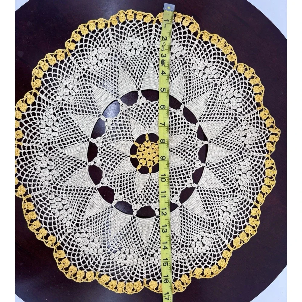 Vintage Hand Crochet Doily 17